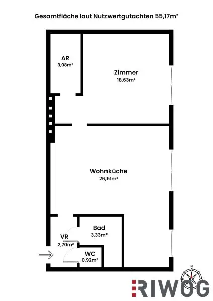 ERSTBEZUG nach Sanierung I Großzügige 2 Zimmer Wohnung mit Ausblick ins Grüne I inkl. Tischlerküche mit Siemens Geräten I Alte Donau Nähe