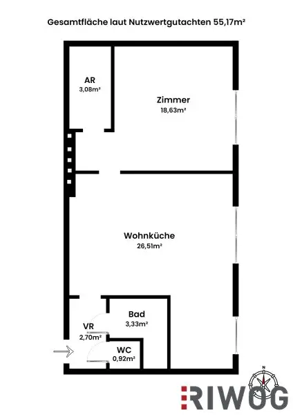 ERSTBEZUG nach Sanierung I Großzügige 2 Zimmer Wohnung mit Ausblick ins Grüne I inkl. Tischlerküche mit Siemens Geräten I Alte Donau Nähe