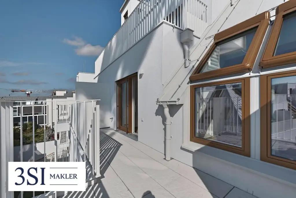 The Temptation: Familienfreundliches Dachgeschoß mit Terrasse und Grünblick nahe dem Kutschkermarkt