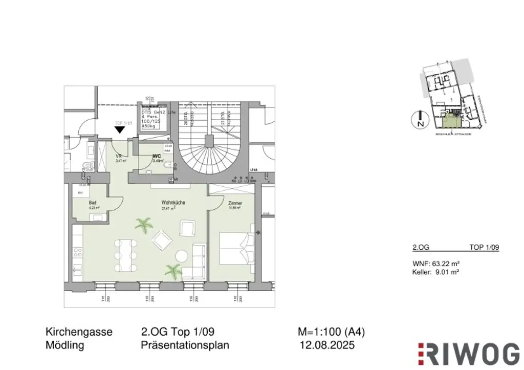 SEHR GERÄUMIGE 2 ZIMMER ALTBAUWOHNUNG II PRESTIGE UND ELEGANZ II WOHNEN IM DENKMALGESCHÜTZEN MÖDLINGER STADTJUWEL II FUSSGÄNGERZONE