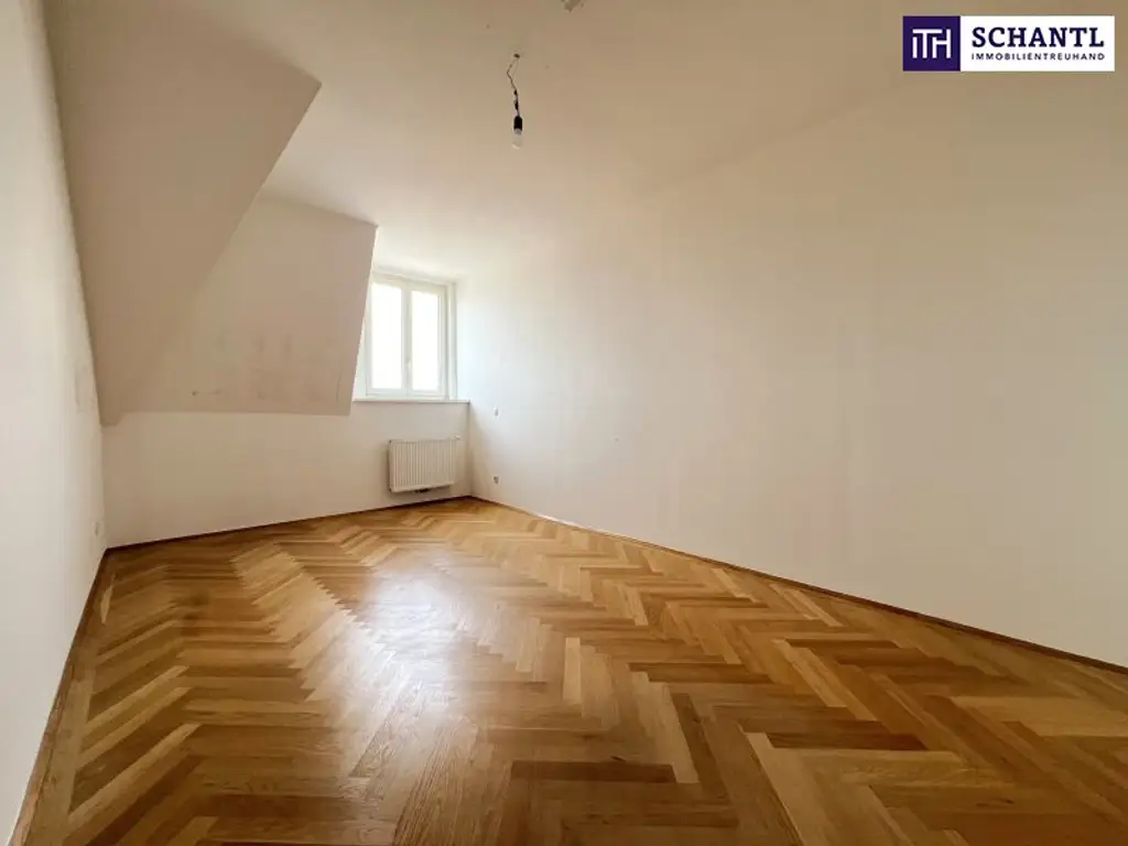 Da ist er – Ihr Wiener Wohntraum! Altbaujuwel im letzten Stock mit Balkon & Klima – jetzt zugreifen!