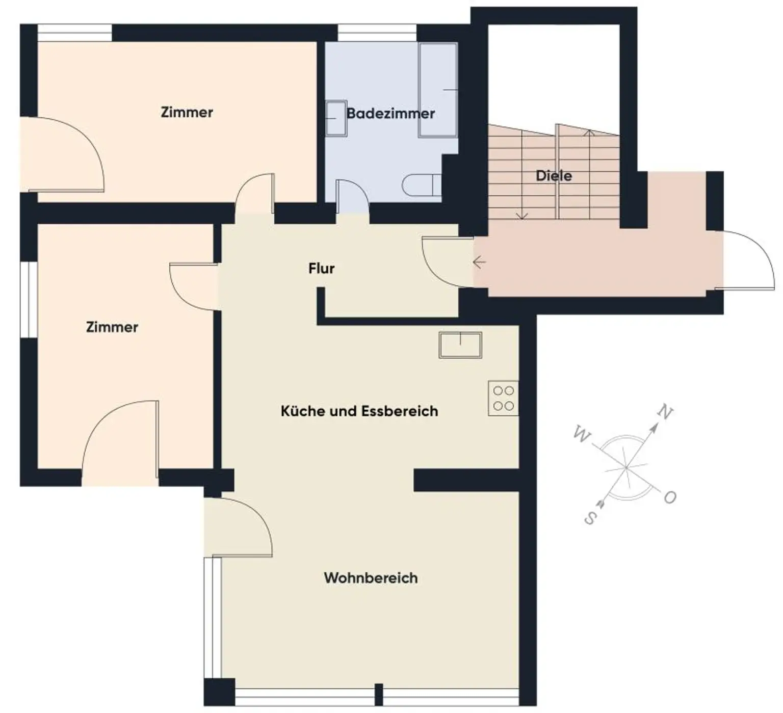 Grundriss ohne Maßstab