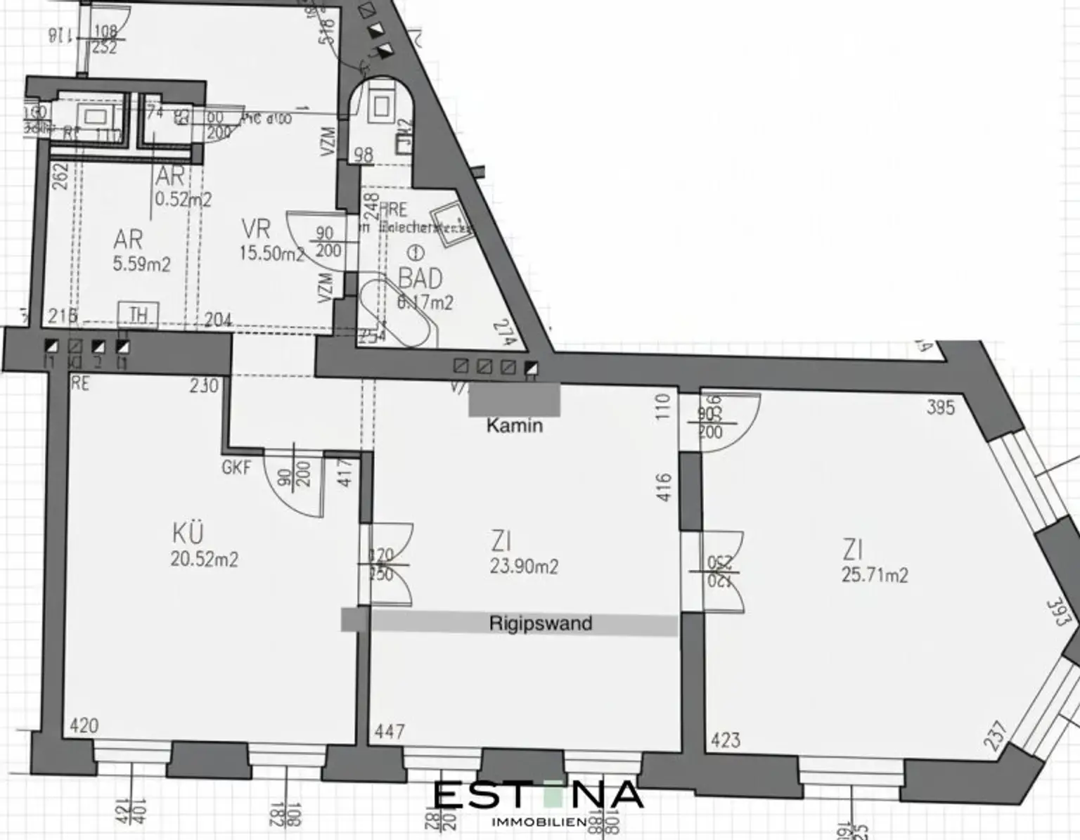 Wohnen mit Blick auf die Karlskirche