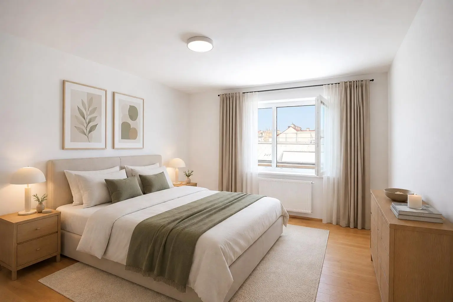 Schlafzimmer (virtuell eingerichtet)
