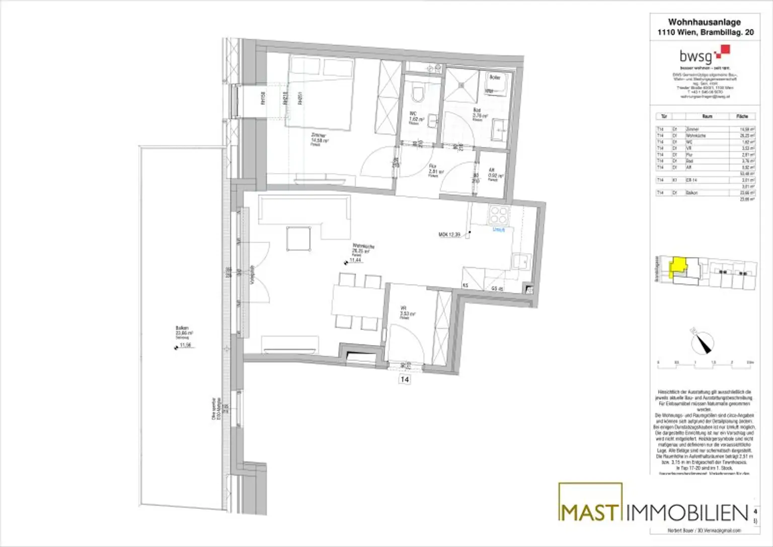 *NEU* 2-Zimmer Wohnung mit rund 24qm Balkon