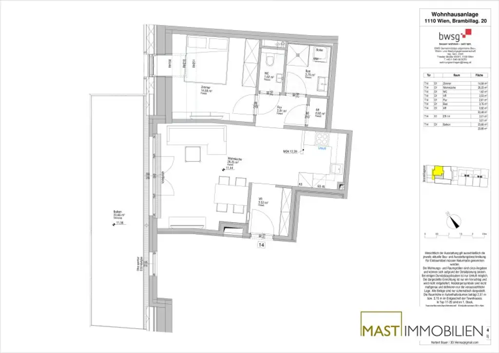 *NEU* 2-Zimmer Wohnung mit rund 24qm Balkon