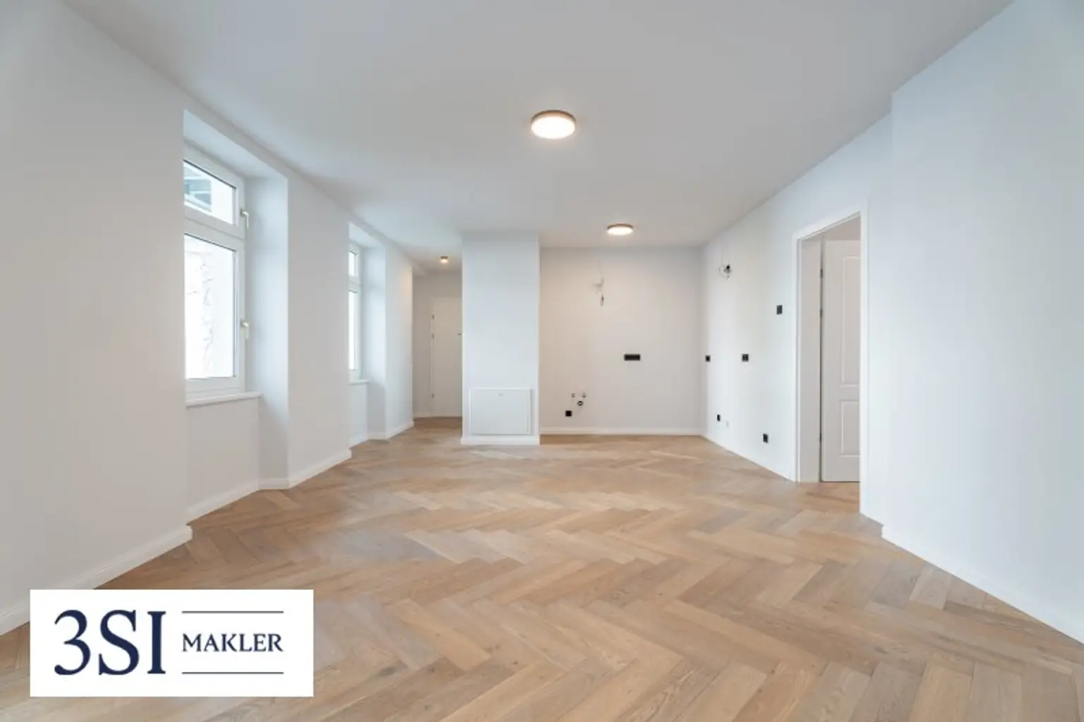 Stilvoll wohnen mit Grünblick – sanierter 2-Zimmer-Altbau mit Balkon in ruhiger Lage