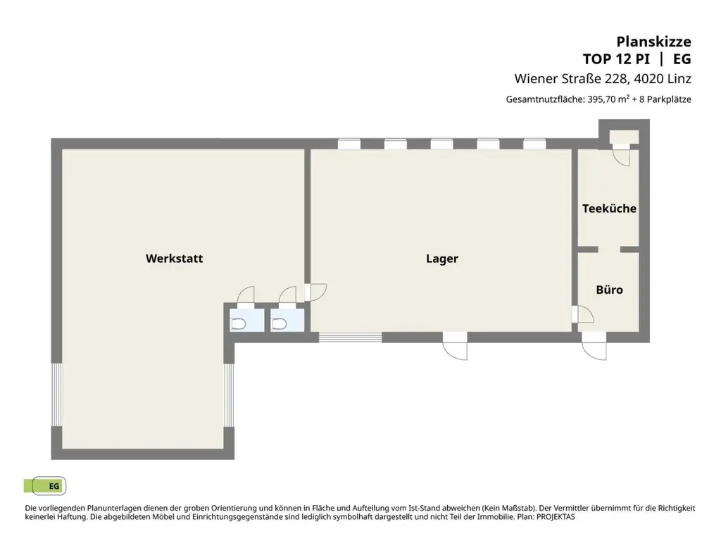 Vielseitige Lagerhalle/Werkstatt mit Parkflächen direkt an der Wienerstrasse!