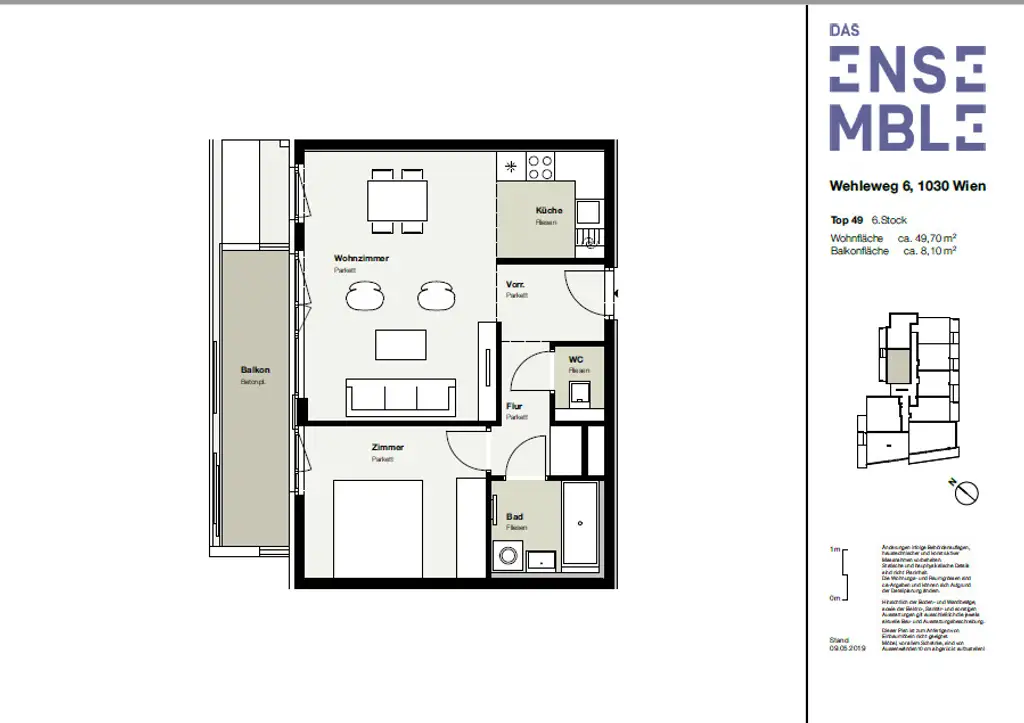 2-Zimmer-Wohnung nähe Prater