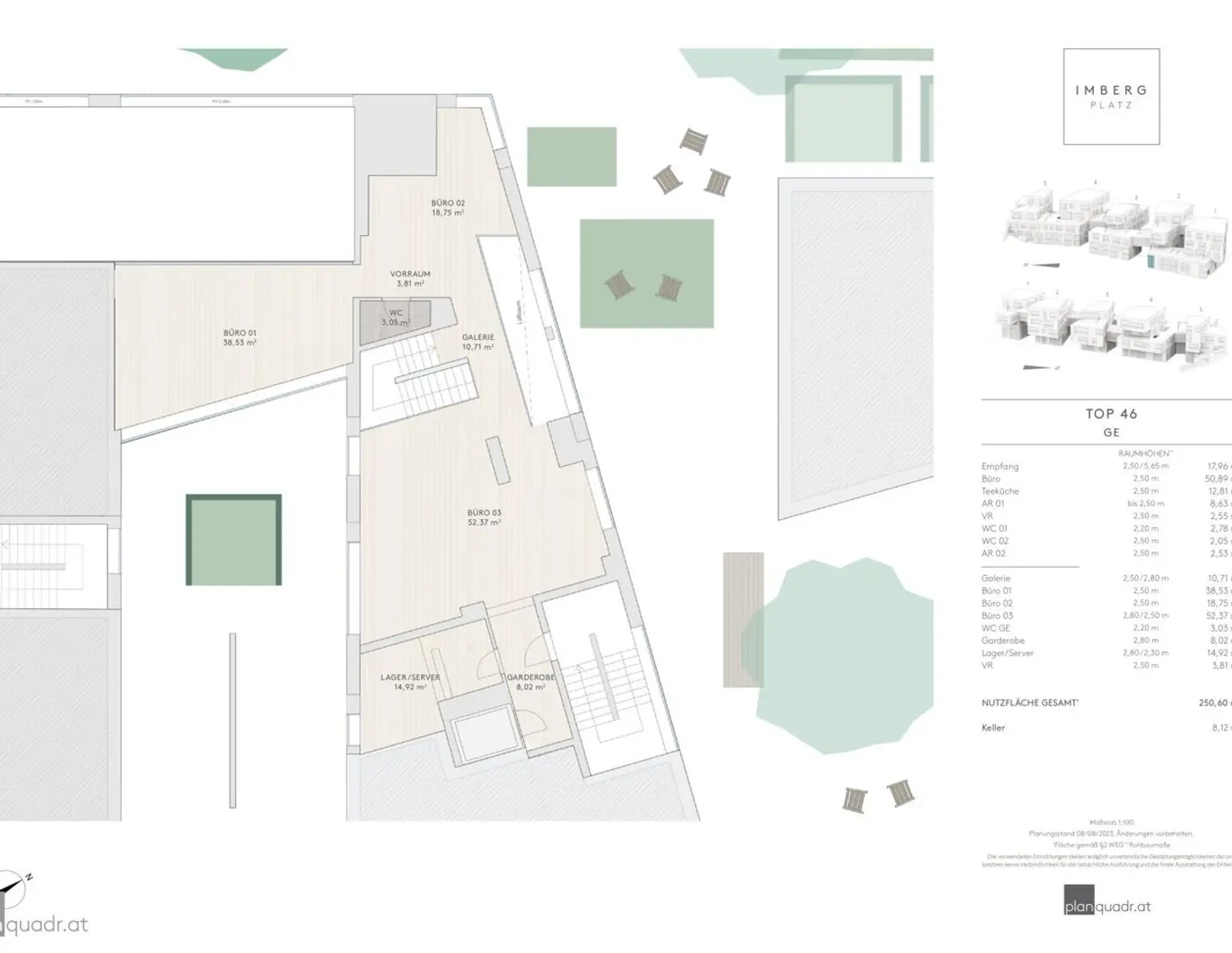 Erbaut für das Schöne - neue Premiumfläche in der Salzburger Altstadt für Ordinationen, Beauty und vieles mehr