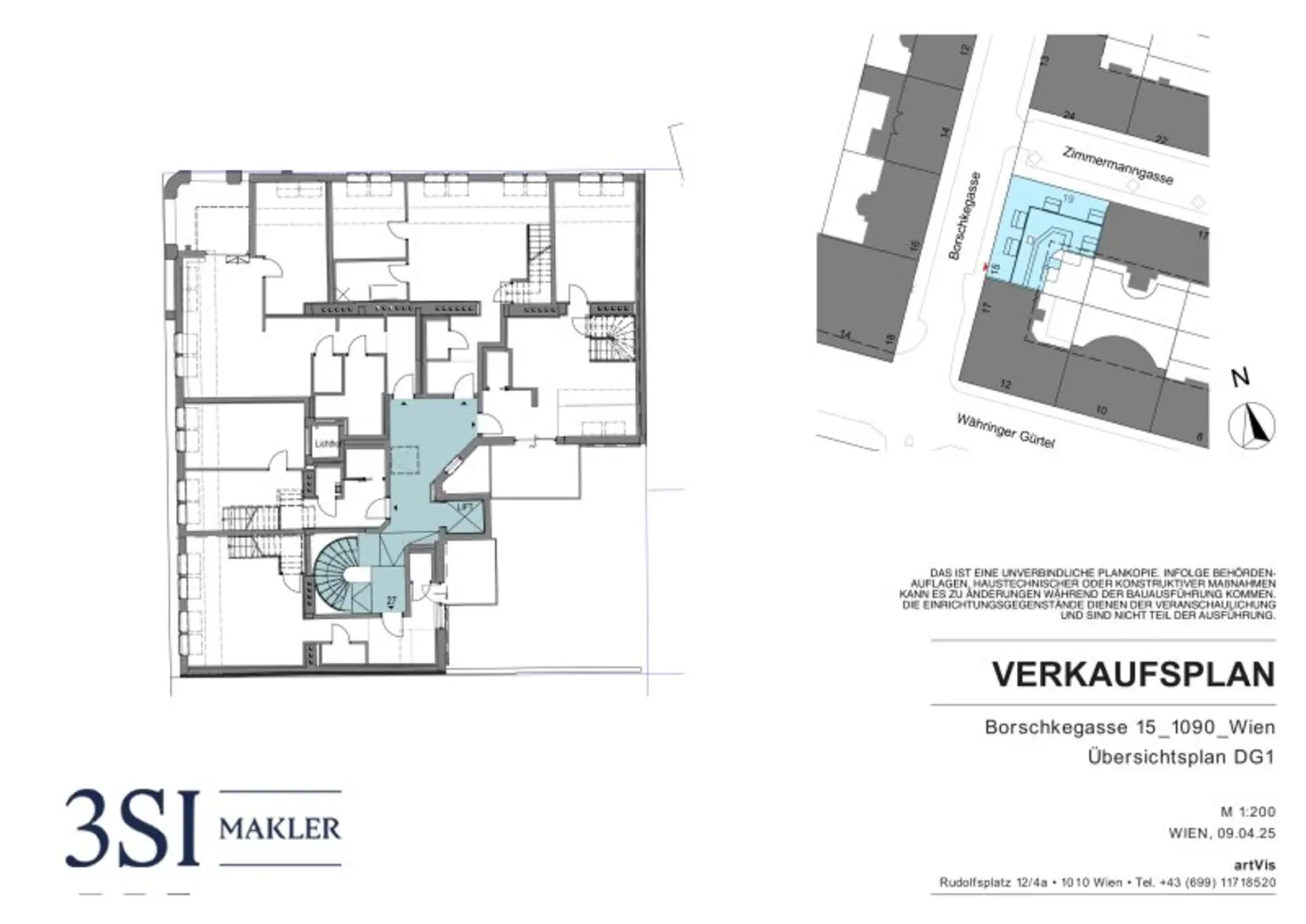 Exklusive 2-Zimmer Dachgeschosswohnung mit Terrasse und Balkon nahe AKH und St. Anna Kinderspital