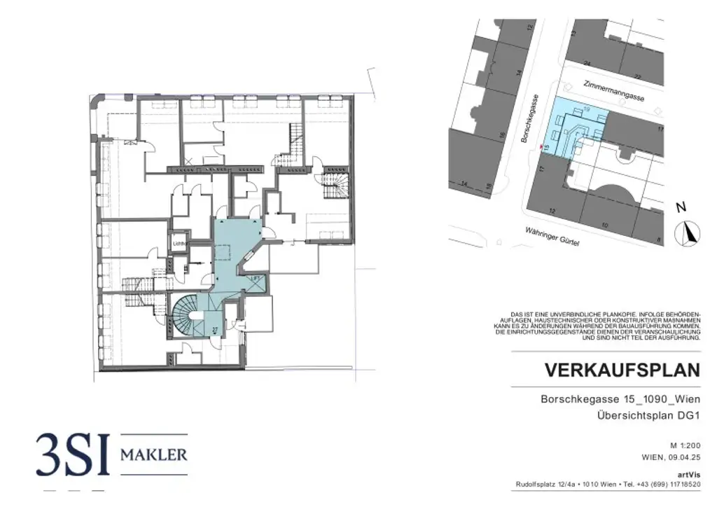 Exklusive 2-Zimmer Dachgeschosswohnung mit Terrasse und Balkon nahe AKH und St. Anna Kinderspital
