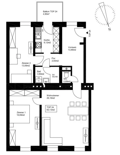 ++NEU++ Fantastische 3-Zimmerwohnung, mit Balkon, viel Licht und Charme!