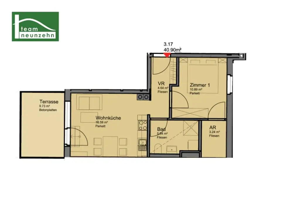 Das Beste aus Stadt und Natur! Wohnen im Herzen von Wiener Neustadt - ab 01.01.2026 verfügbar!