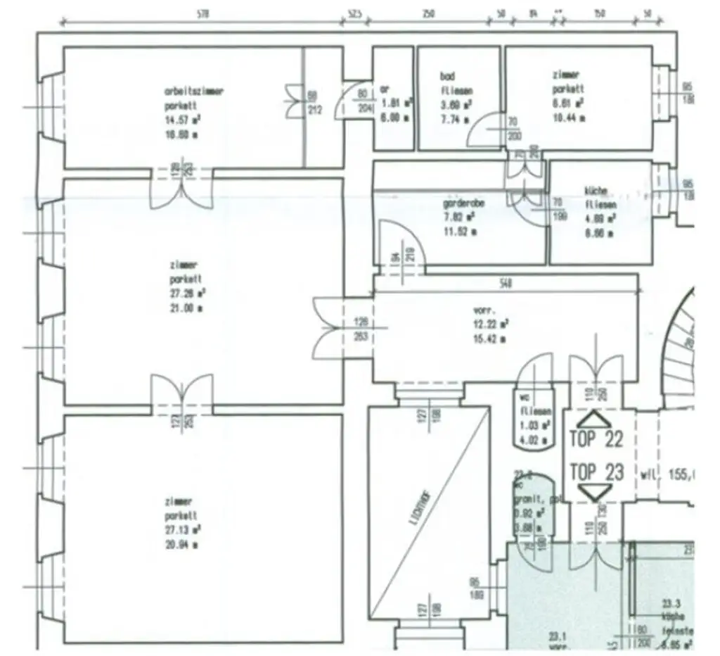 OPERNRING, STAATSOPER, klimatisierte 106 m2 Altbau, 3 Zimmer, Möblierung möglich, Extraküche, 2 Bäder, 4. Liftstock