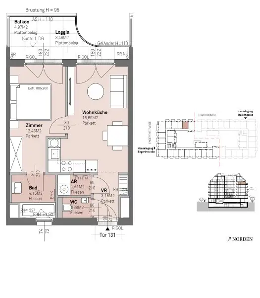 PROVISIONSFREI - Modernes wohnen am Donauufer mit Donaublick!