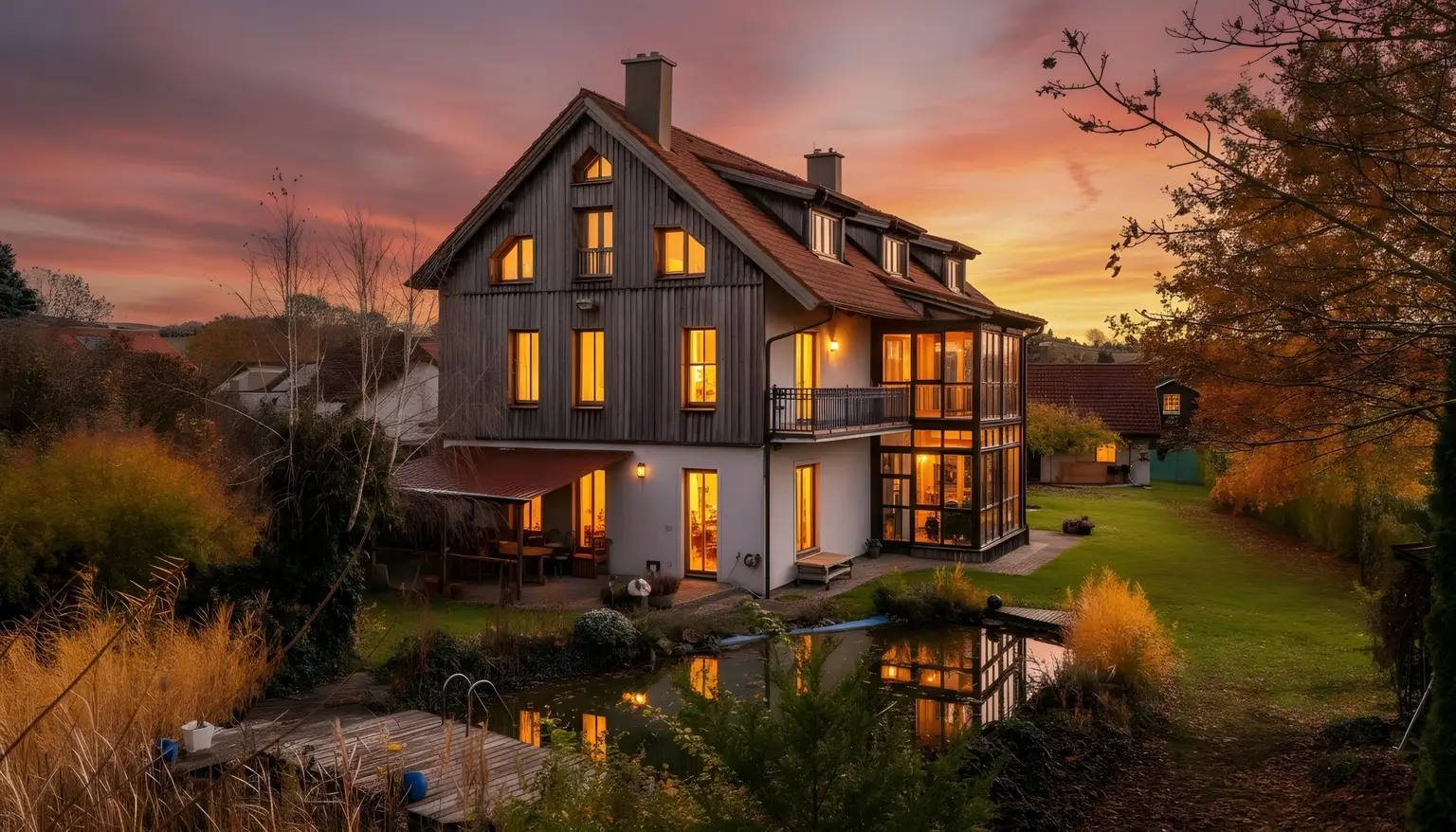 29 EFH Nachtimpression