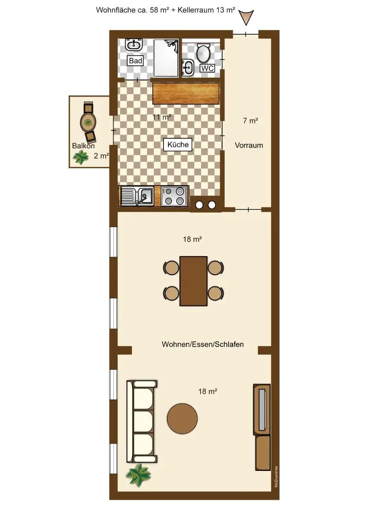 Singlewohnung im Zentrum von Güssing