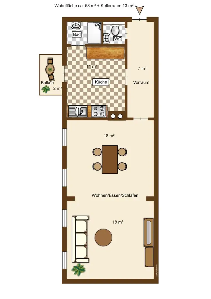 Singlewohnung im Zentrum von Güssing