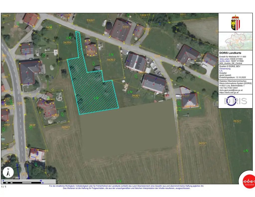 Sonniges, vollkommen ebenes Grundstück im Dorfgebiet von Gampern - Seltene Gelegenheit mit viel Potenzial