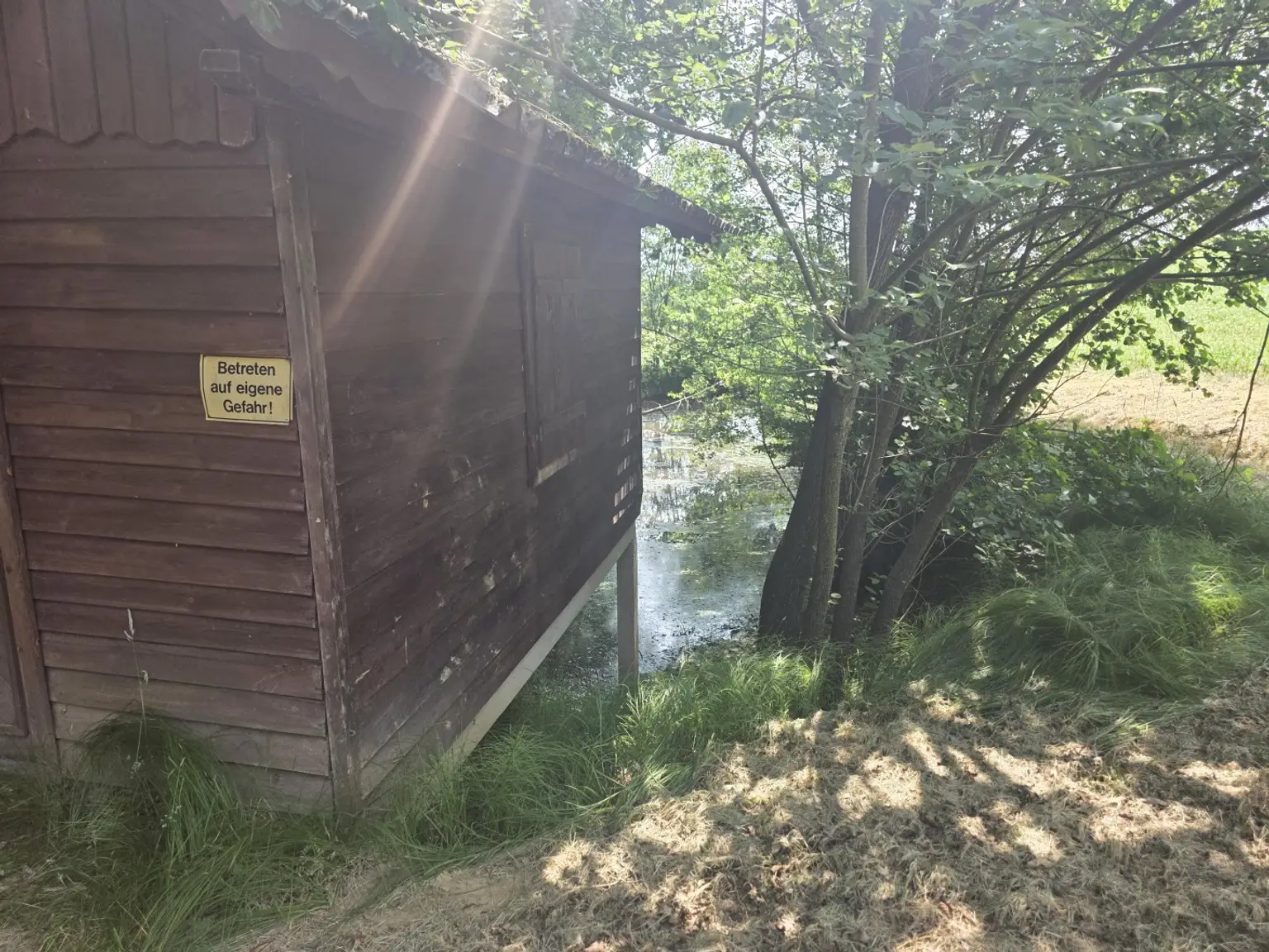 Bauernhaus (stark sanierungsbedürftig) mit viel Grund und kleinem Teich
