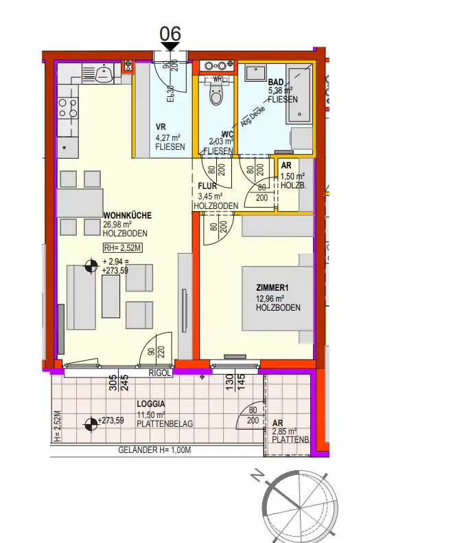 Grundriss St 2 Top 6