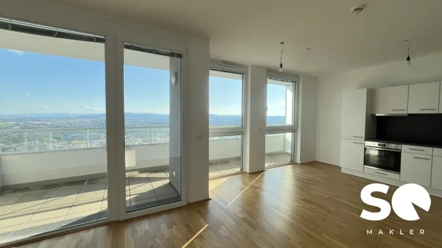 # SQ  - MODERNE 3 ZIMMER IN EINEM HOCHHAUS - NEUBAUWOHNUNG MIT BALKON MIT TRAUMHAFTEN AUSBLICK - NÄHE KURPARK OBERLAA - 31. ETAGE