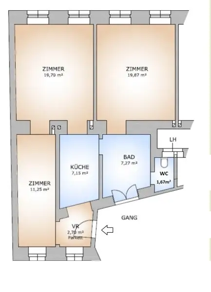 BESTE VERKEHRSANBINDUNG - Sanierungsbedürftiger Altbau