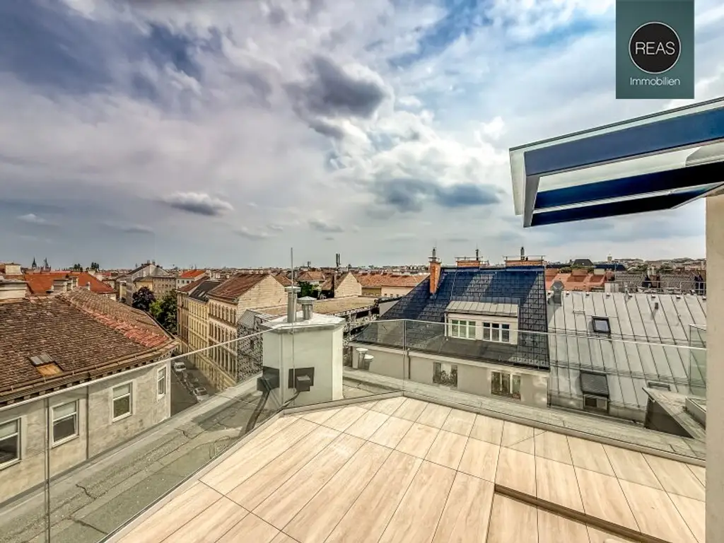 Erstbezug: Atemberaubendes Dachgeschoss - Apartment (klimatisiert) mit 3 Terrassen und hochwertiger Ausstattung im trendigen Ottakring!