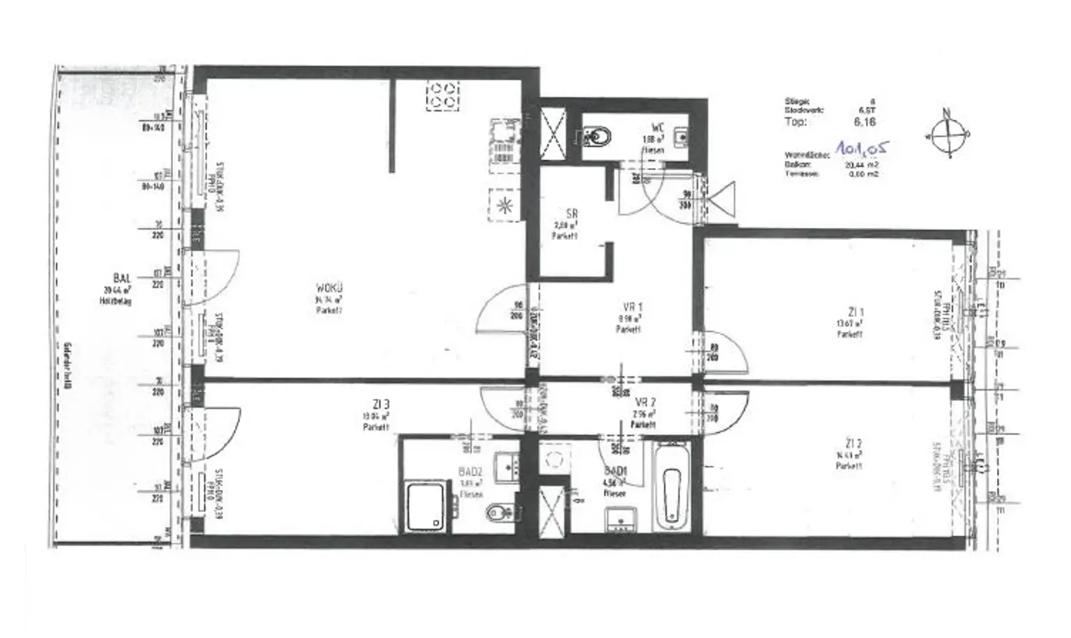 Tolle 4-Zimmer-Wohnung mit großem Balkon und Abstellplatz im 12. Bezirk