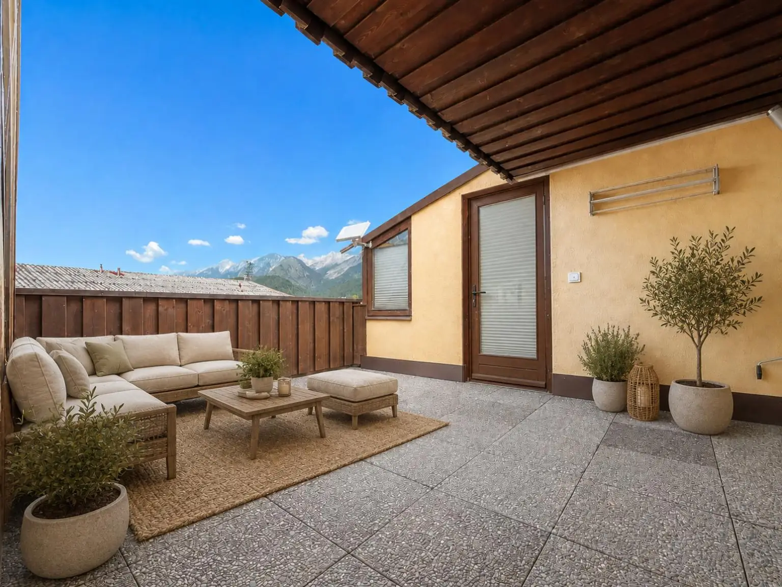 Terrasse Visualisierung Gedankenanstoß