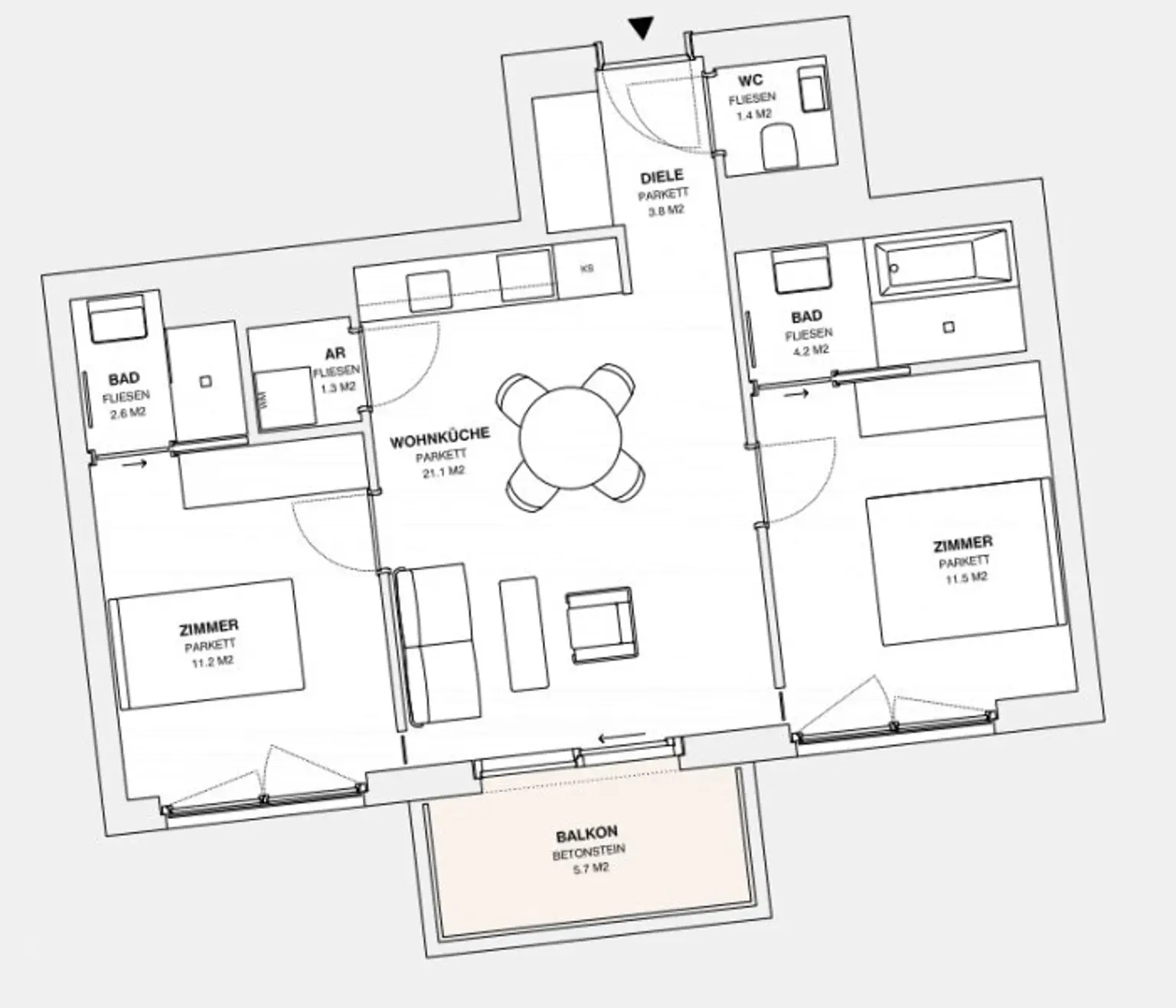 ++MOLLARD 50++ Exclusive 3-room apartment in the city center (1/27)