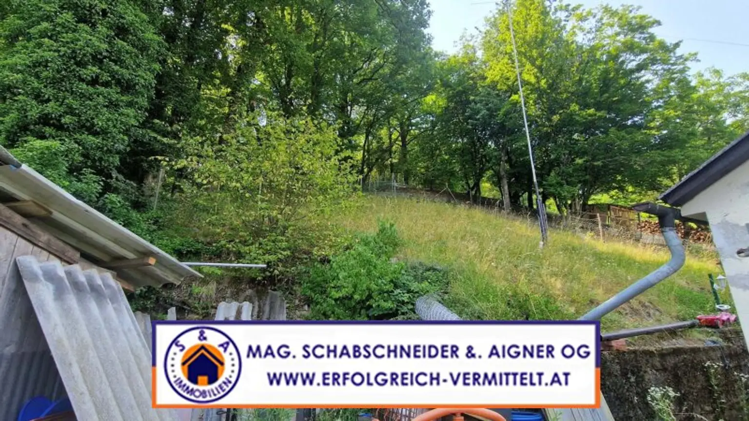 zugehöriger Garten in Steillage