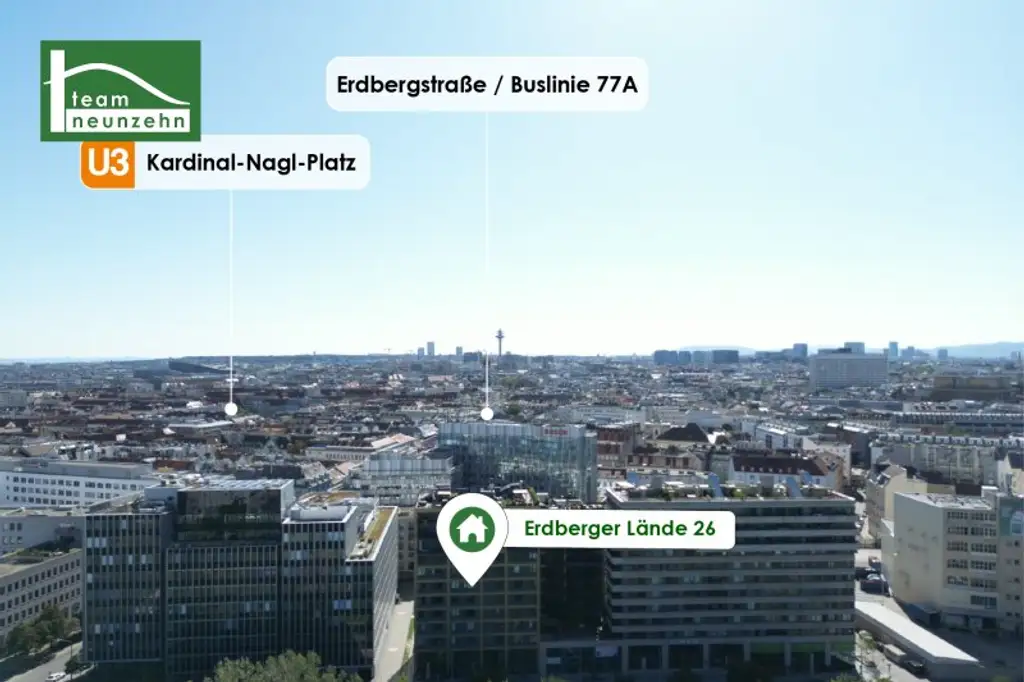 2- Zimmer Wohnung in 1030 Wien - Einbauküche und Freifläche inklusive - ab 01.02.2026 beziehbar!