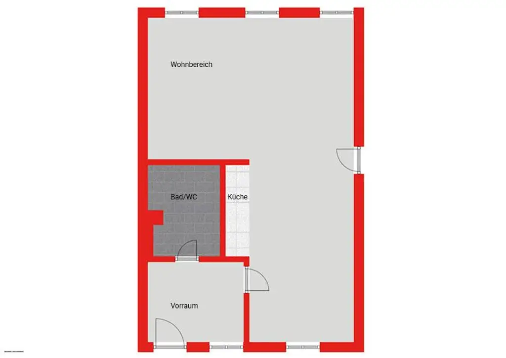 Großzügige Garconniere mit Küche in ruhiger Lage