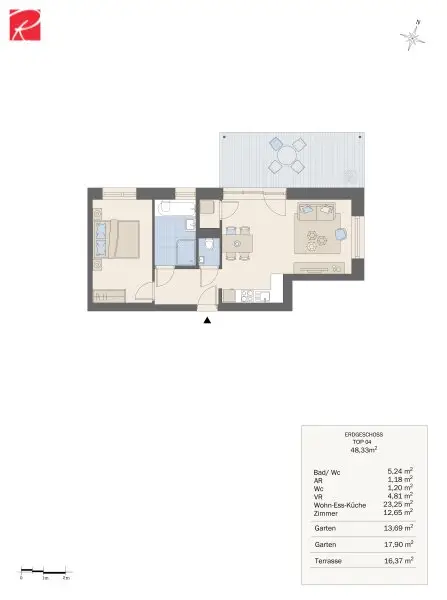 Wohnqualität auf hohem Niveau - Exklusive Neubauwohnung in begehrter Lage mit hochwertiger Ausstattung und großzügigen Außenflächen