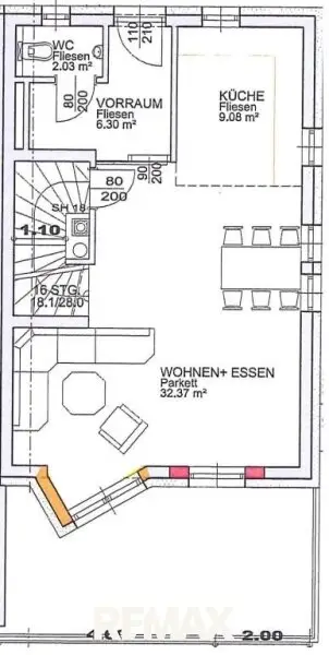 Grundriss Erdgeschoß