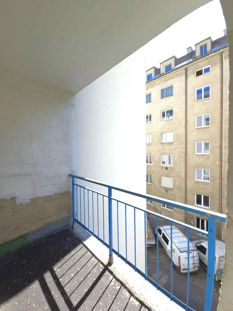 62 m² zum freien Gestalten in bester Lage | 2-Zimmer-Wohnung mit Loggia im Alsergrund