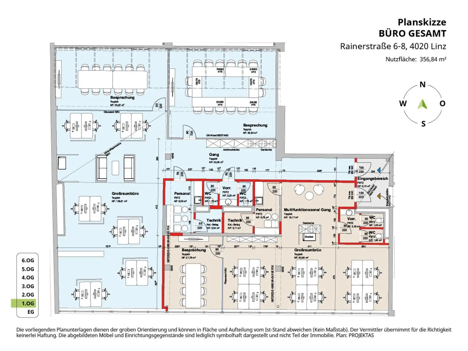 Planskizze Büro gesamt