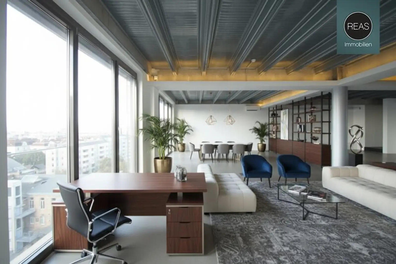 The View! Penthouse Loft mit Dachterrasse samt Wien-Panorama-Blick in der Brotfabrik Wien!