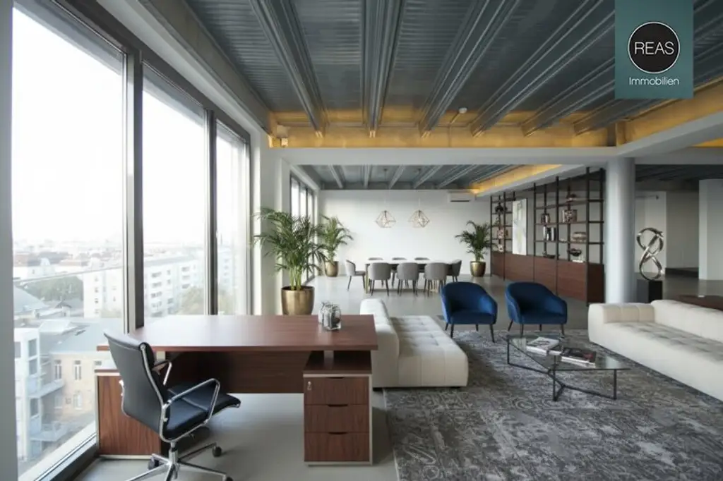 The View! Penthouse Loft mit Dachterrasse samt Wien-Panorama-Blick in der Brotfabrik Wien!