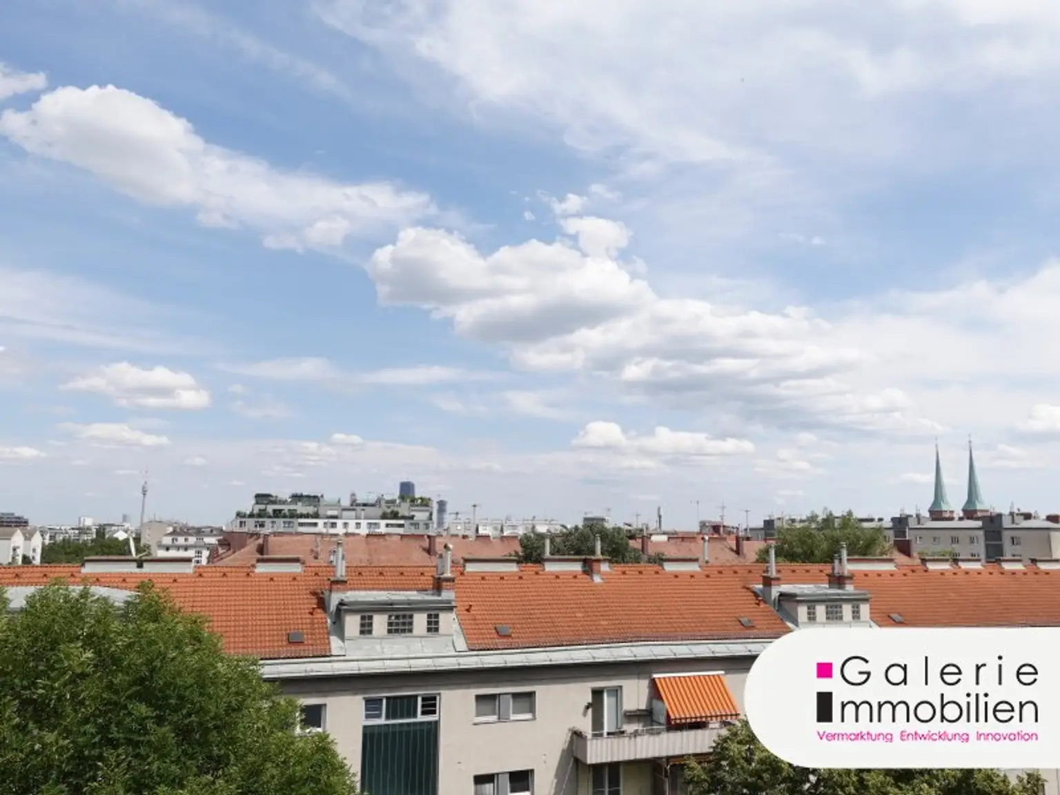 VIDEO: 360°-Ausblick auf Wien: Hochwertige 2-Zimmer-Wohnung mit Klima plus 2 private Dachterrassen!