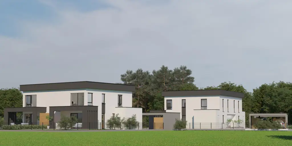 Exklusive Doppelhaushälfte - Erstbezug - optional mit Pool