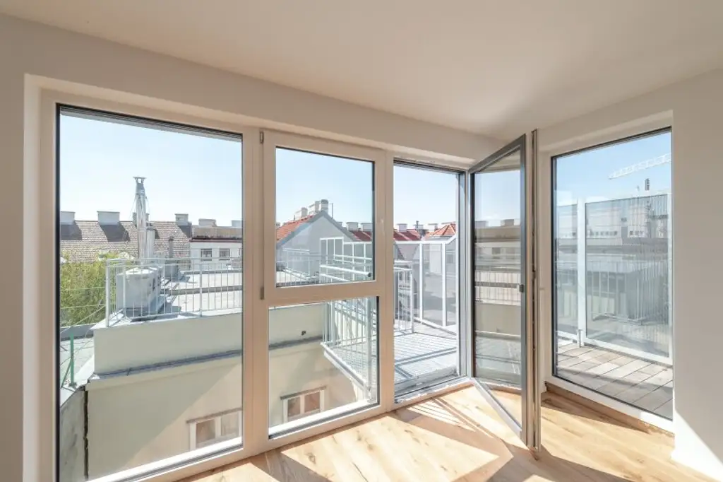 ++NEU++ Außergewöhnliche 3-Zimmer Neubauwohnung mit fantastischer Dachterrasse