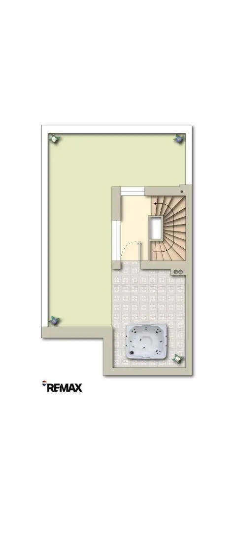 Grundriss Dachterrasse