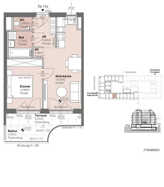 PROVISIONSFREI - Modernes wohnen am Donauufer mit Donaublick!