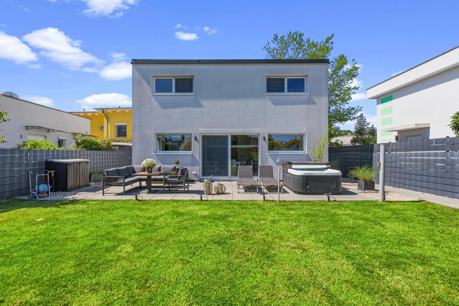 17 Haus vom Garten Richtung Süden|EFH1220 Wien