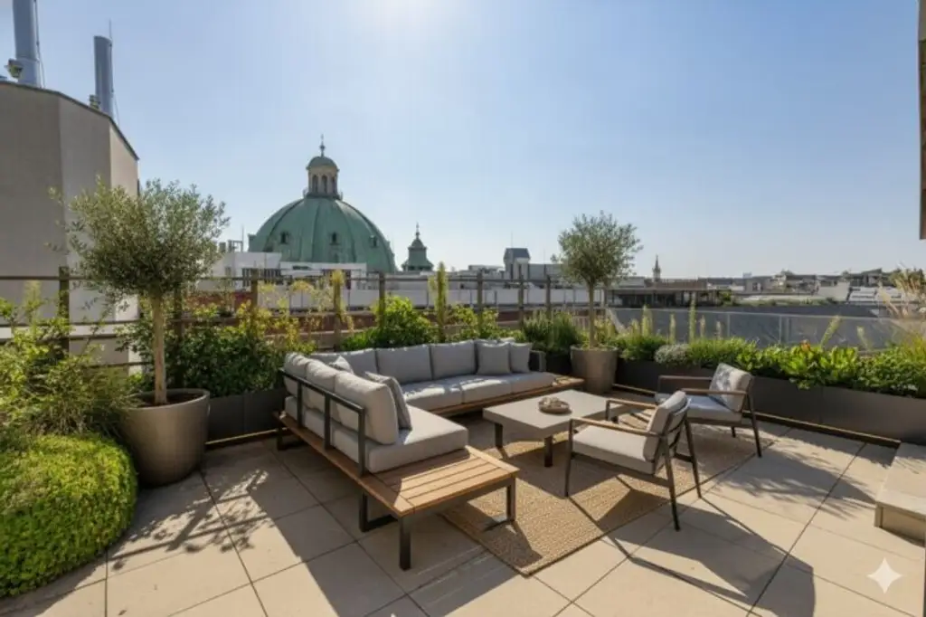 Goldenes Quartier Penthouse – Luxuriöse ca. 200 m² Traumresidenz über den Dächern Wiens mit 48 m² Sonnenterrasse