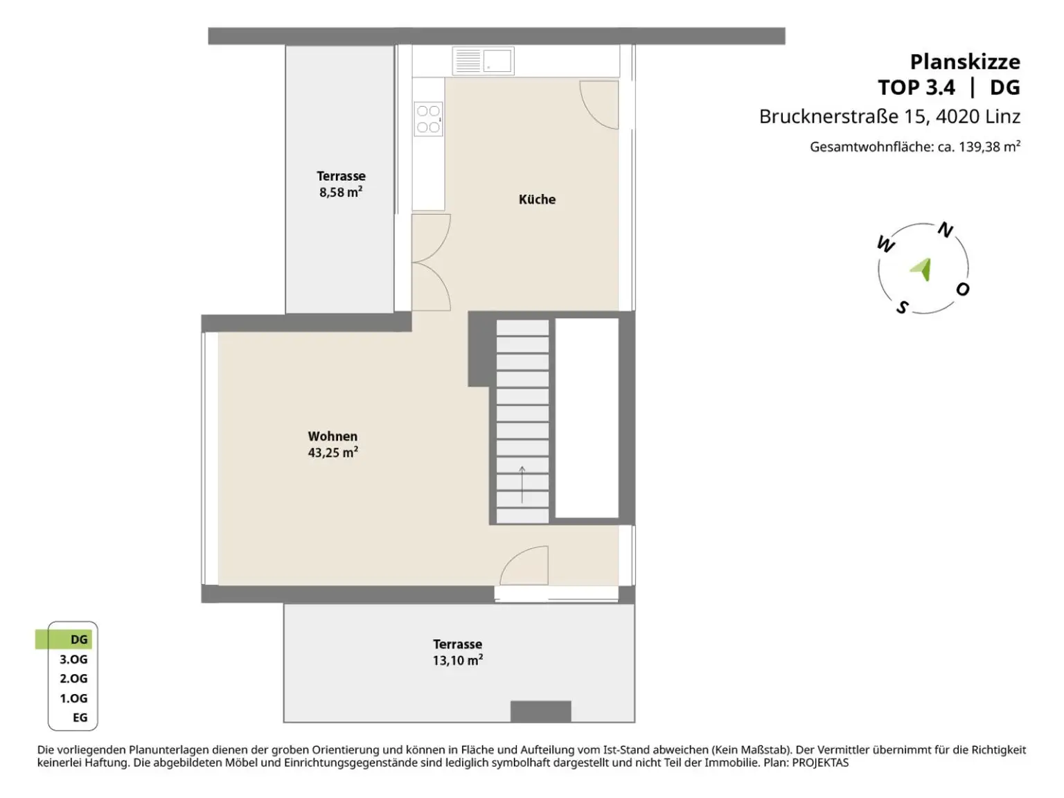 Design-Penthouse im PALAIS BRUCKNER - Gleich Termin vereinbaren!