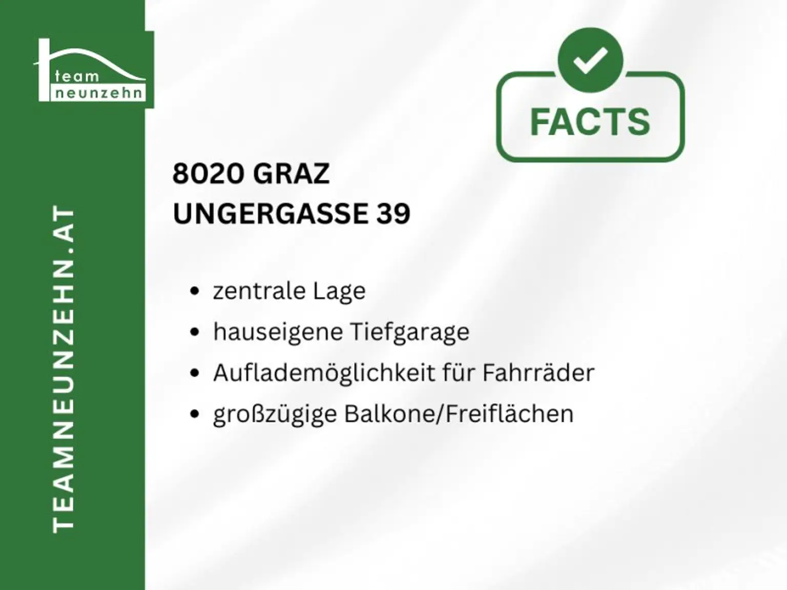 Ungergasse 39 – Moderne Neubauwohnungen im Herzen von Graz-Gries